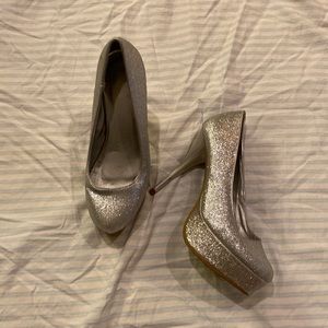 Glitter high heels